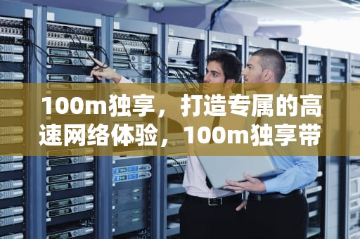 100m独享，打造专属的高速网络体验，100m独享带宽多少钱