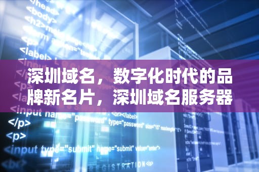 深圳域名，数字化时代的品牌新名片，深圳域名服务器地址
