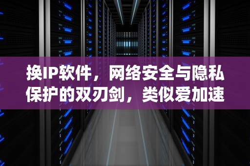 换IP软件，网络安全与隐私保护的双刃剑，类似爱加速的免费换ip软件