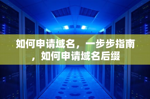 如何申请域名，一步步指南，如何申请域名后缀