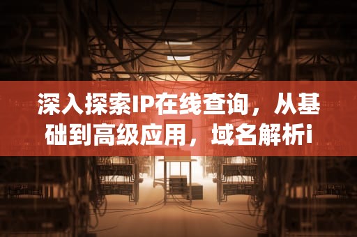 深入探索IP在线查询，从基础到高级应用，域名解析ip在线查询