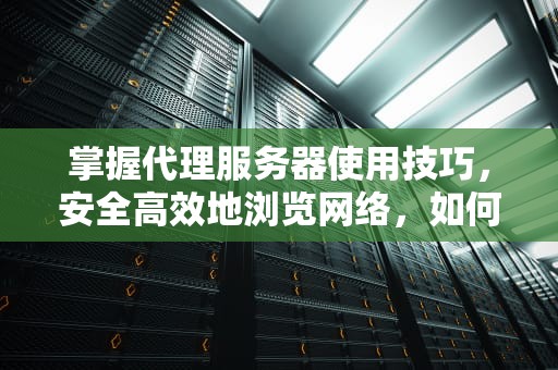 掌握代理服务器使用技巧，安全高效地浏览网络，如何使用代理服务器访问国外网站