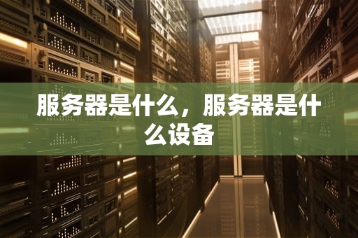 服务器是什么，服务器是什么设备
