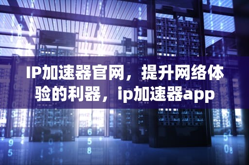 IP加速器官网，提升网络体验的利器，ip加速器app