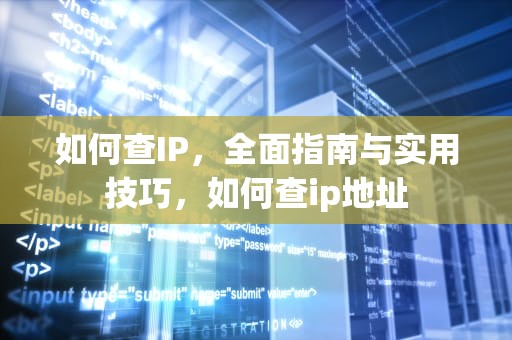 如何查IP，全面指南与实用技巧，如何查ip地址