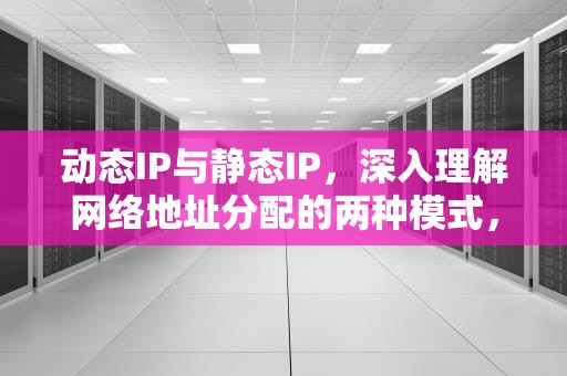 动态IP与静态IP，深入理解网络地址分配的两种模式，动态IP和静态IP是什么意思