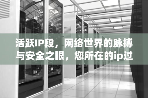 活跃IP段，网络世界的脉搏与安全之眼，您所在的ip过于活跃