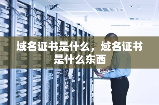 域名证书是什么，域名证书是什么东西