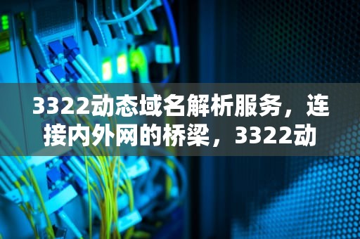 3322动态域名解析服务，连接内外网的桥梁，3322动态域名解析