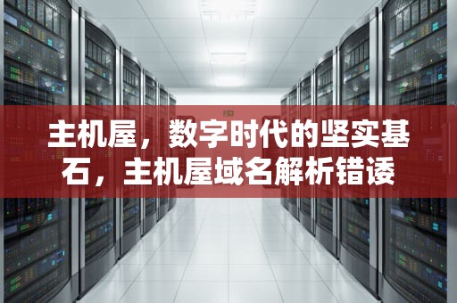 主机屋，数字时代的坚实基石，主机屋域名解析错诿