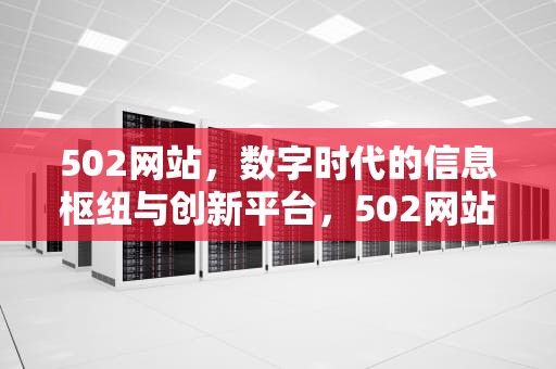 502网站，数字时代的信息枢纽与创新平台，502网站什么意思